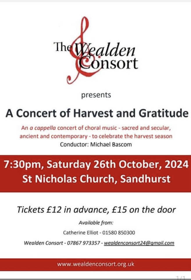 Wealden Consort: A Concert of Harvest & Gratitude