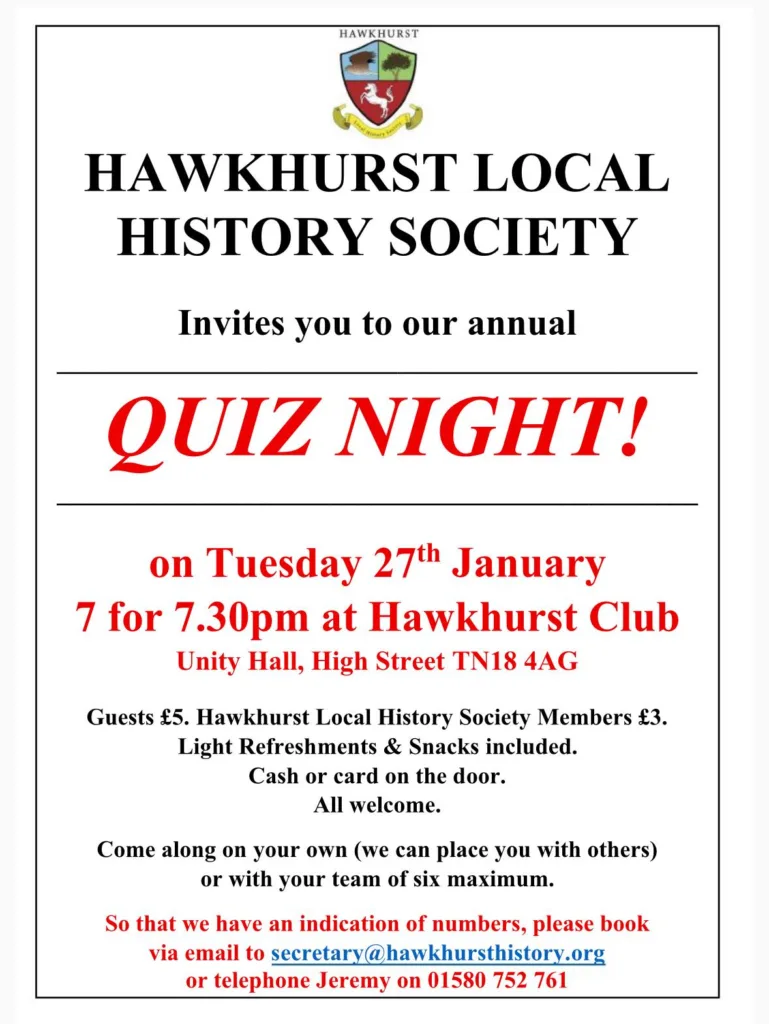 Hawkhurst Local History Society – Annual Quiz